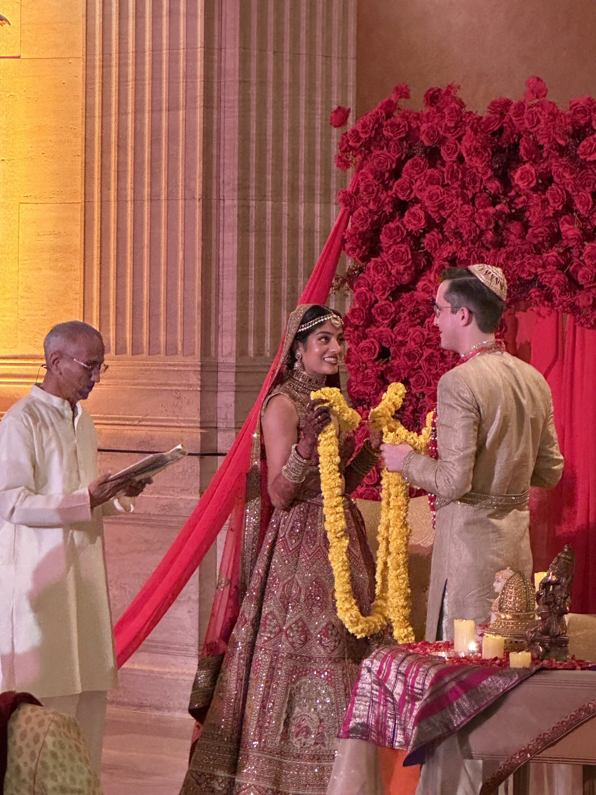 Blessing the couple